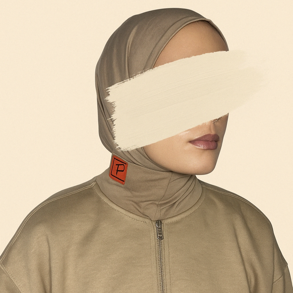 Bonnet Taupe-Rouge